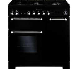 RANGEMASTER  Kitchener 90 Dual Fuel Range Cooker - Black